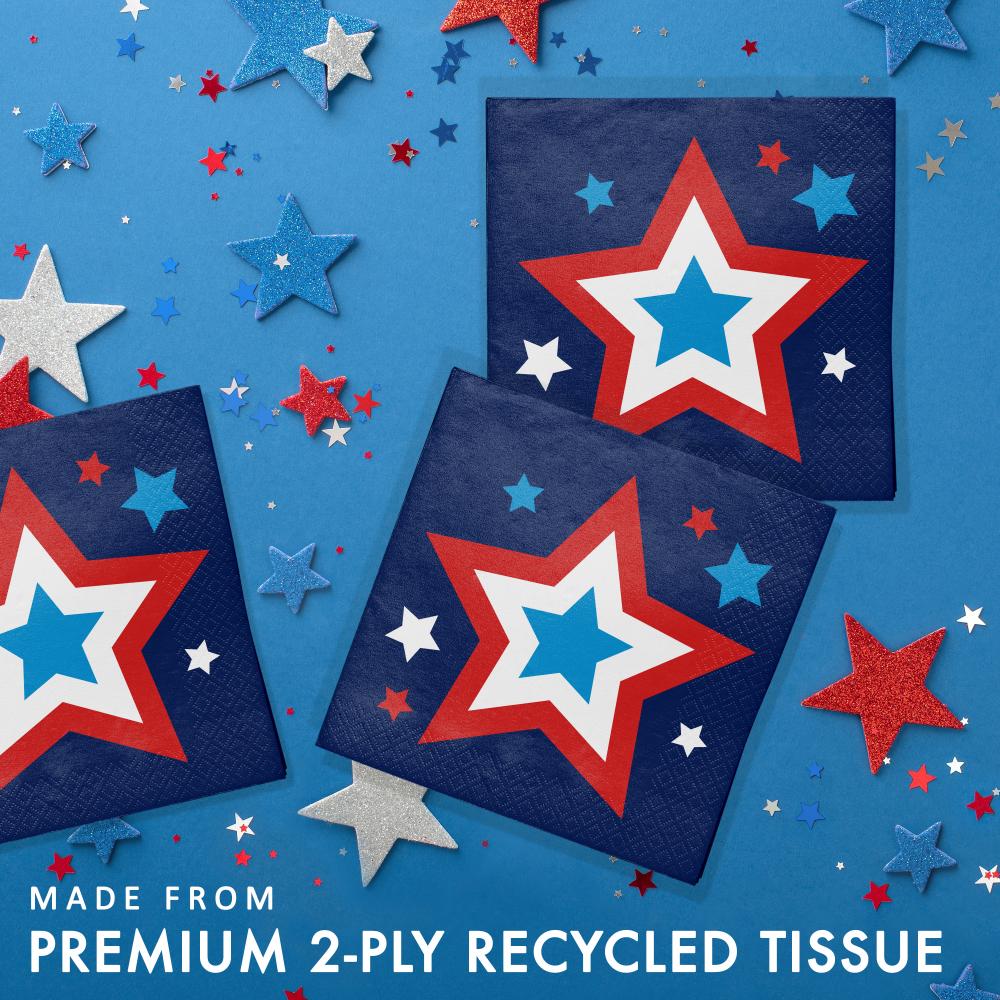 Beverage Napkin - Peace and Patriotism Party Decoration from Bulk Party Decorations