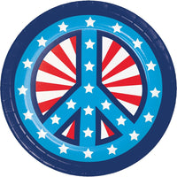 Luncheon Plate - Peace and Patriotism Party Decoration from Bulk Party Decorations