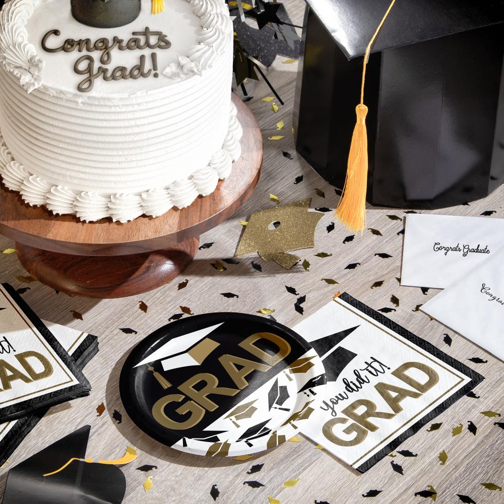 Luncheon Plate - Graceful Grad Party Decoration from Bulk Party Decorations