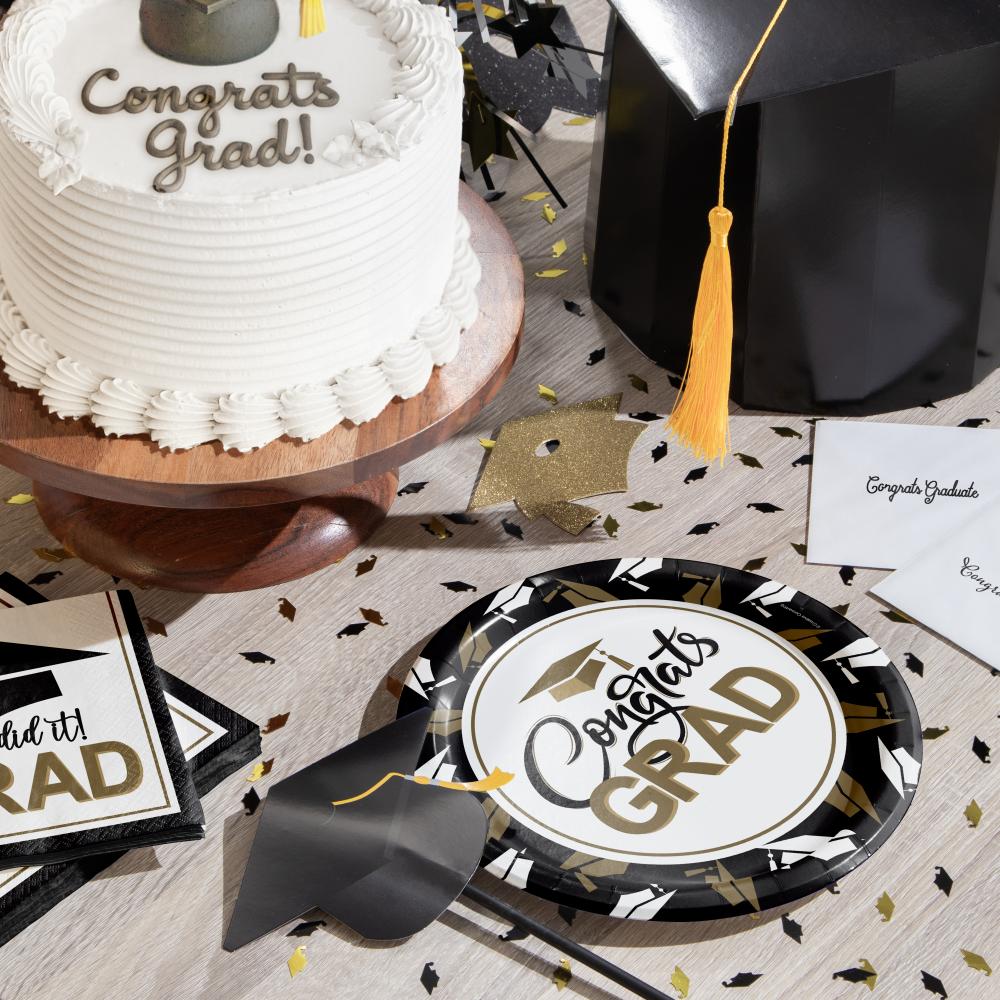 Dinner Plate - Graceful Grad Party Decoration from Bulk Party Decorations