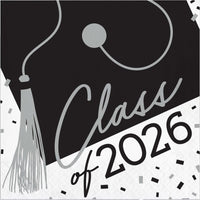 Luncheon Napkin - Class of 2026 White Party Decoration from Bulk Party Decorations