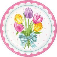 Dinner Plate - Trendy Tulips Party Decoration from Bulk Party Decorations