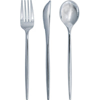 Silver Assorted Plastic Cutlery