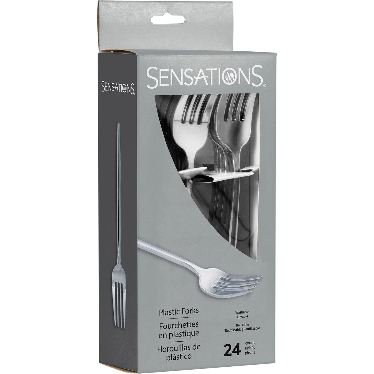 Bulk Silver Plastic Forks (288 per Case)