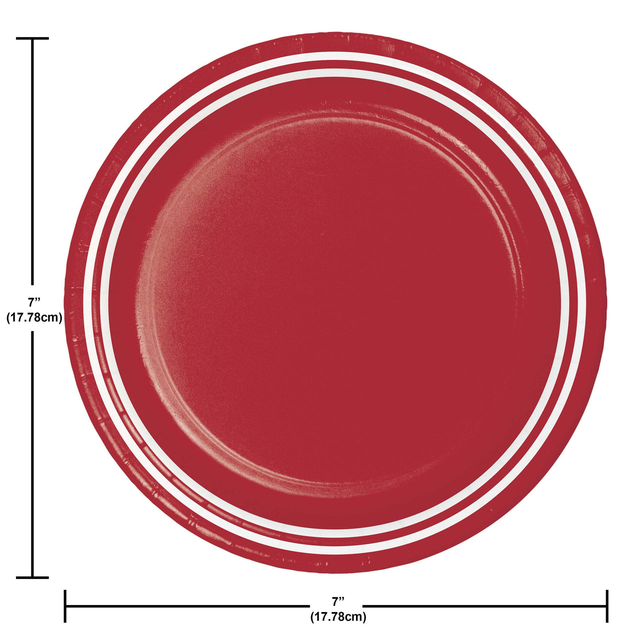 Bulk Classic Red Luncheon Plates 7" (240 per Case)
