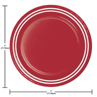 Bulk Classic Red Luncheon Plates 7