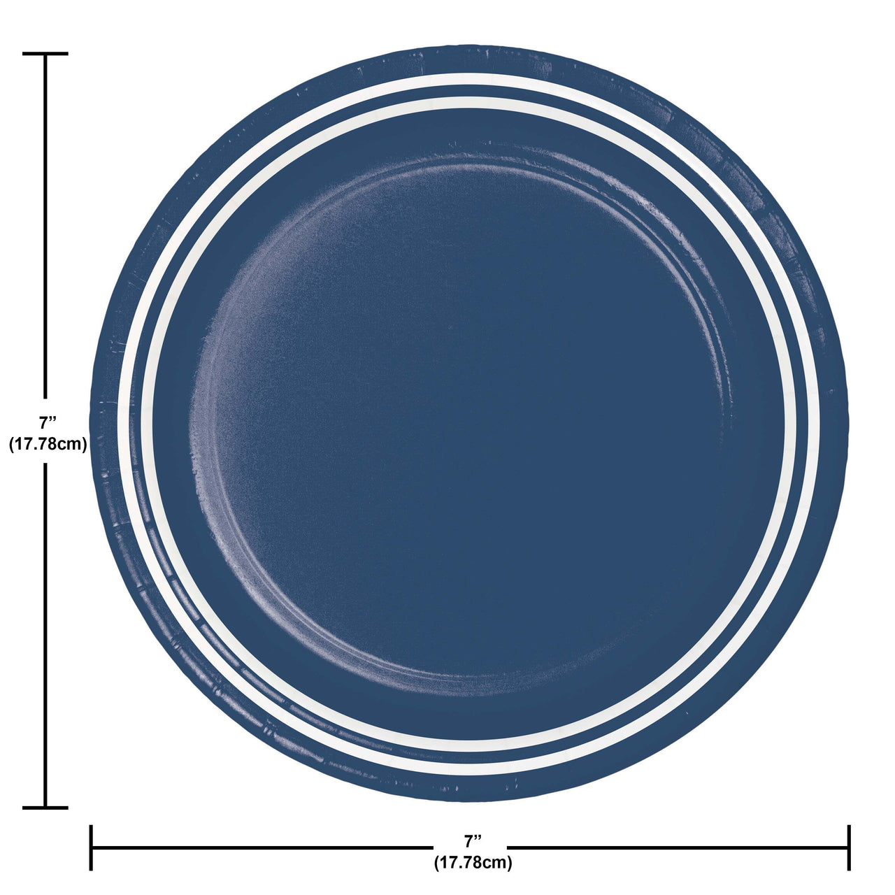 Bulk Navy Blue Luncheon Plates 7" (240 per Case)