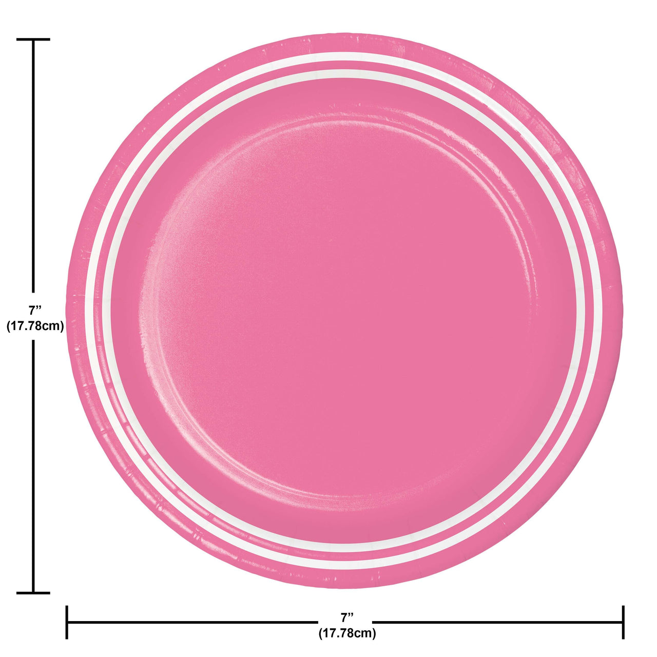 Bulk Candy Pink Luncheon Plates 7" (240 per Case)
