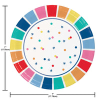 Bulk Prismatic Party Luncheon Plates 7