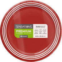 Bulk Classic Red Dinner Plates 8.5