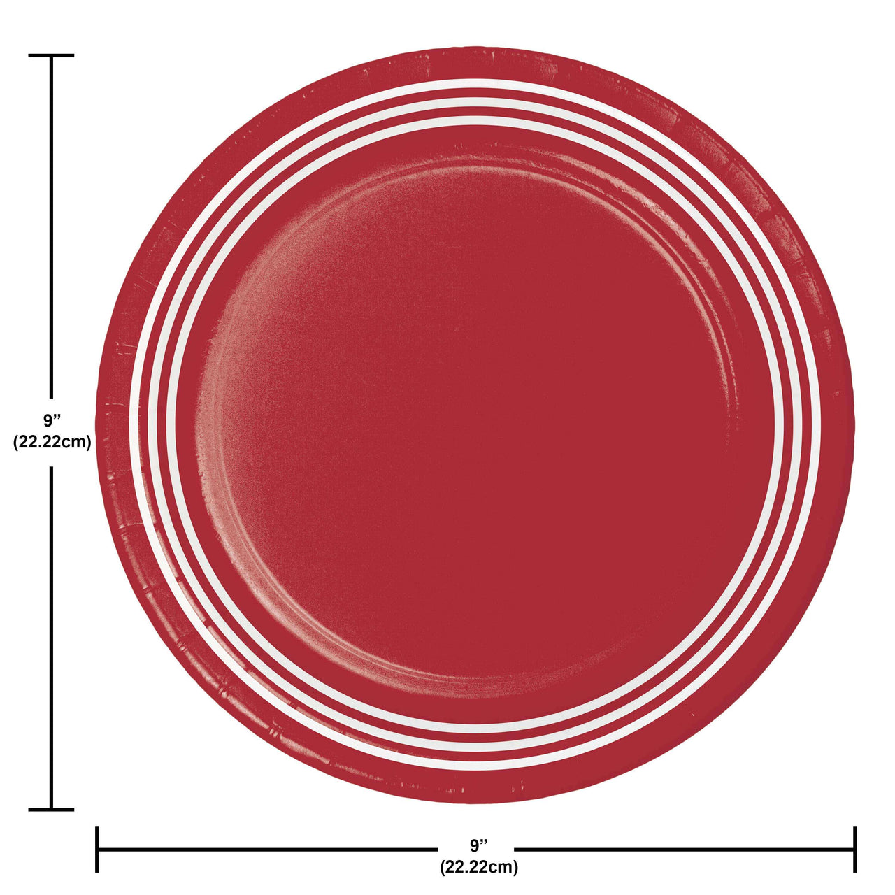 Bulk Classic Red Dinner Plates 8.5" (240 per Case)