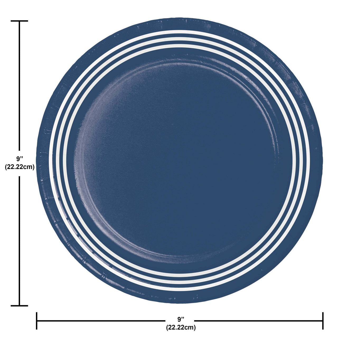 Bulk Navy Blue Dinner Plates 8.5" (240 per Case)