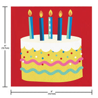 Bulk Birthday Bliss Beverage Napkins 5