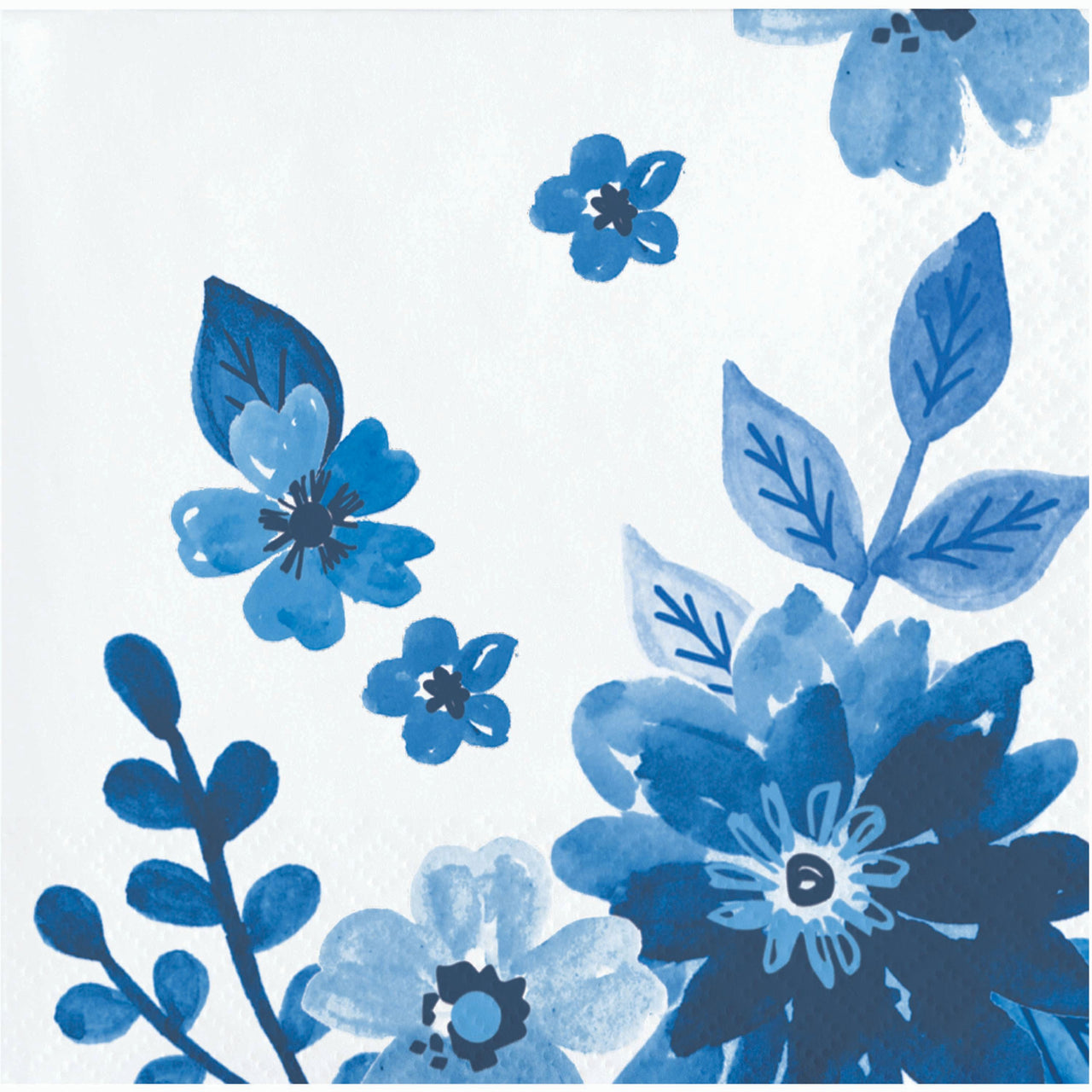 Bulk Royal Florals Beverage Napkins 5" x 5" (288 per Case)