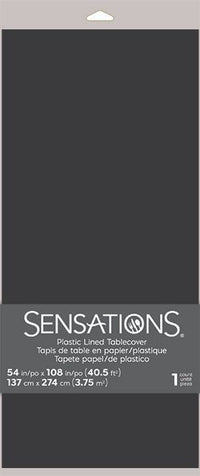Bulk Black Velvet Pp Paper Tablecovers 54