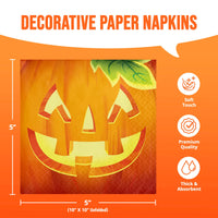 Bulk Pumpkin Prowlers Beverage Napkins 5