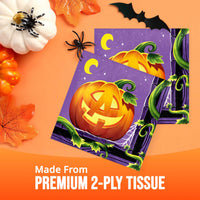 Bulk Pumpkin Prowlers Luncheon Napkins 6.5
