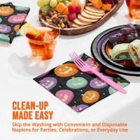 Bulk Frightful Friends Luncheon Napkins 6.5