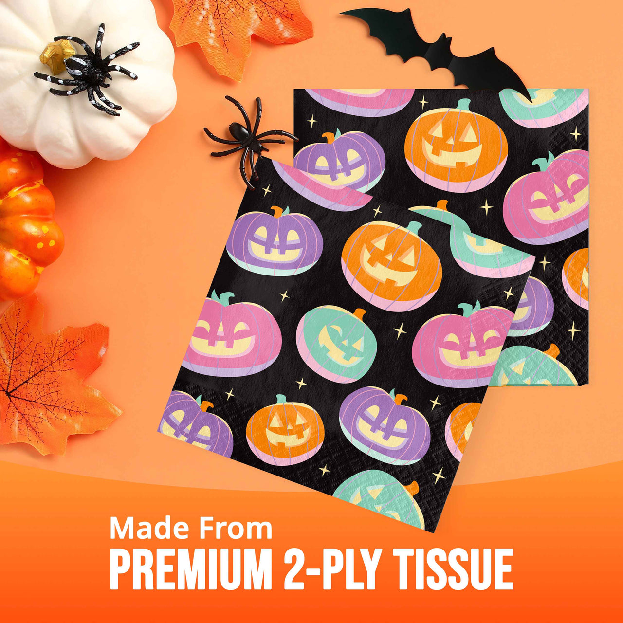 Bulk Frightful Friends Luncheon Napkins 6.5" x 6.5" (192 per Case)