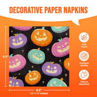 Bulk Frightful Friends Luncheon Napkins 6.5