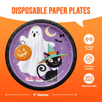 Bulk Frightful Friends Dinner Plates 9
