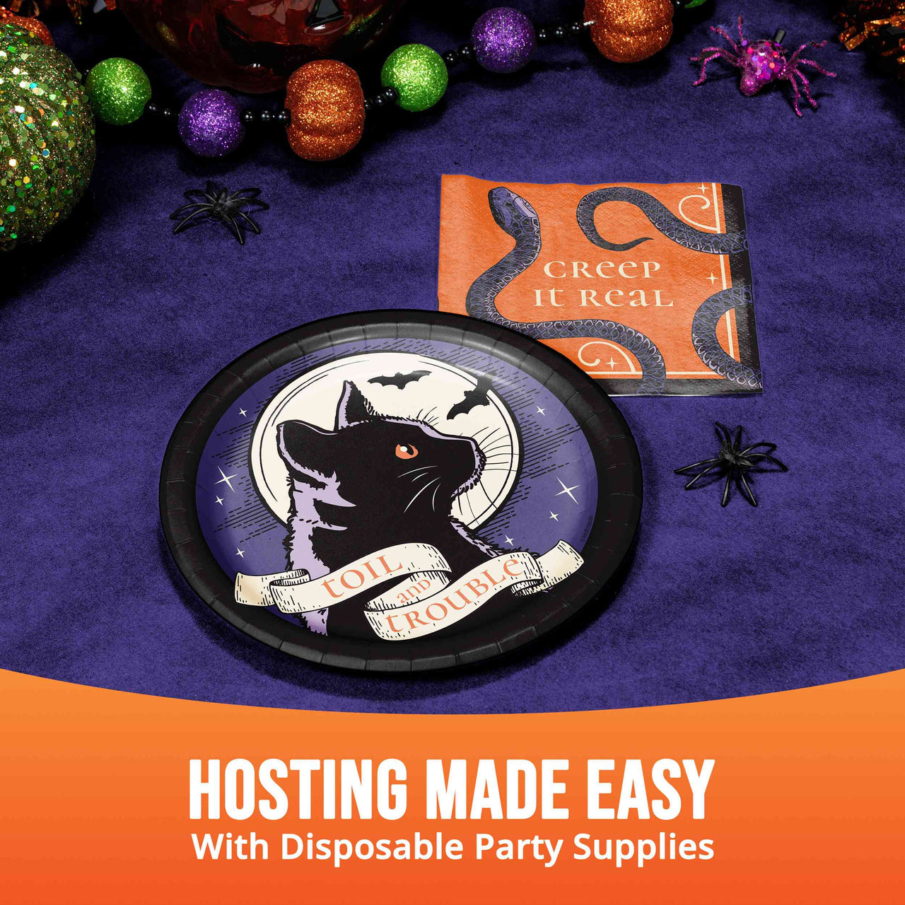 Bulk Happy Haunting Luncheon Plates 7" (96 per Case)