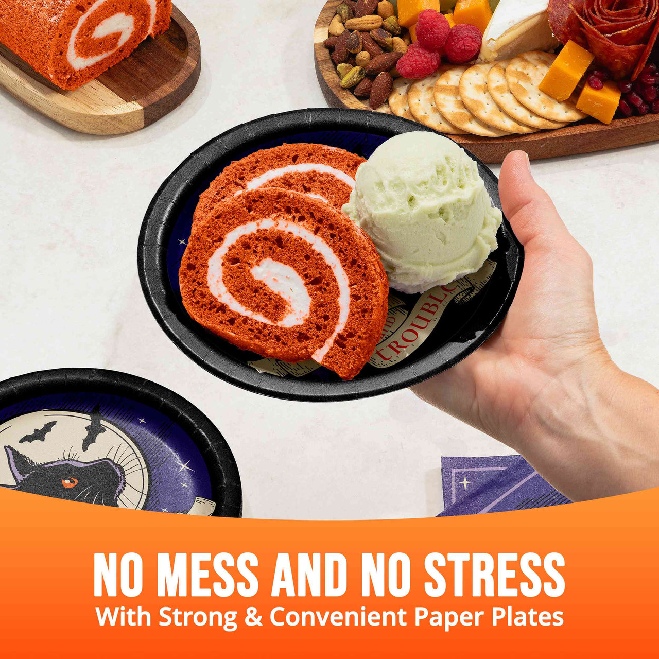 Bulk Happy Haunting Luncheon Plates 7" (96 per Case)