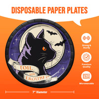 Bulk Happy Haunting Luncheon Plates 7