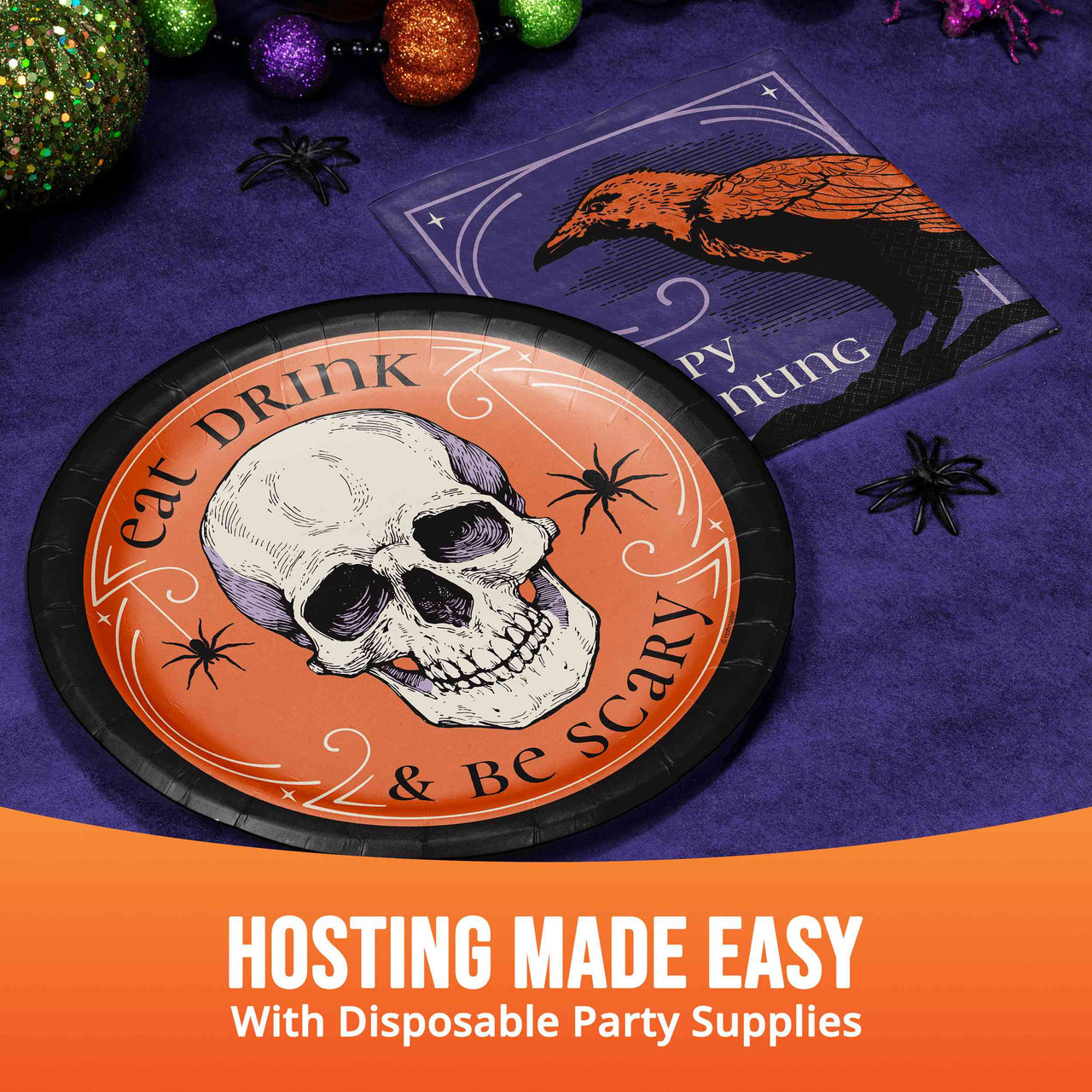 Bulk Happy Haunting Dinner Plates 9" (96 per Case)