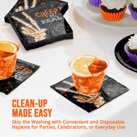Bulk Radiant Reaper Creep It Real Beverage Napkins 5