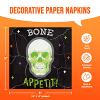 Bulk Radiant Reaper Bone Appetit Beverage Napkins 5