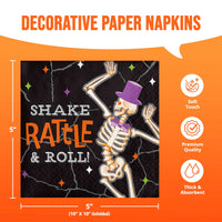 Bulk Radiant Reaper Shake Rattle Roll Beverage Napkins 5