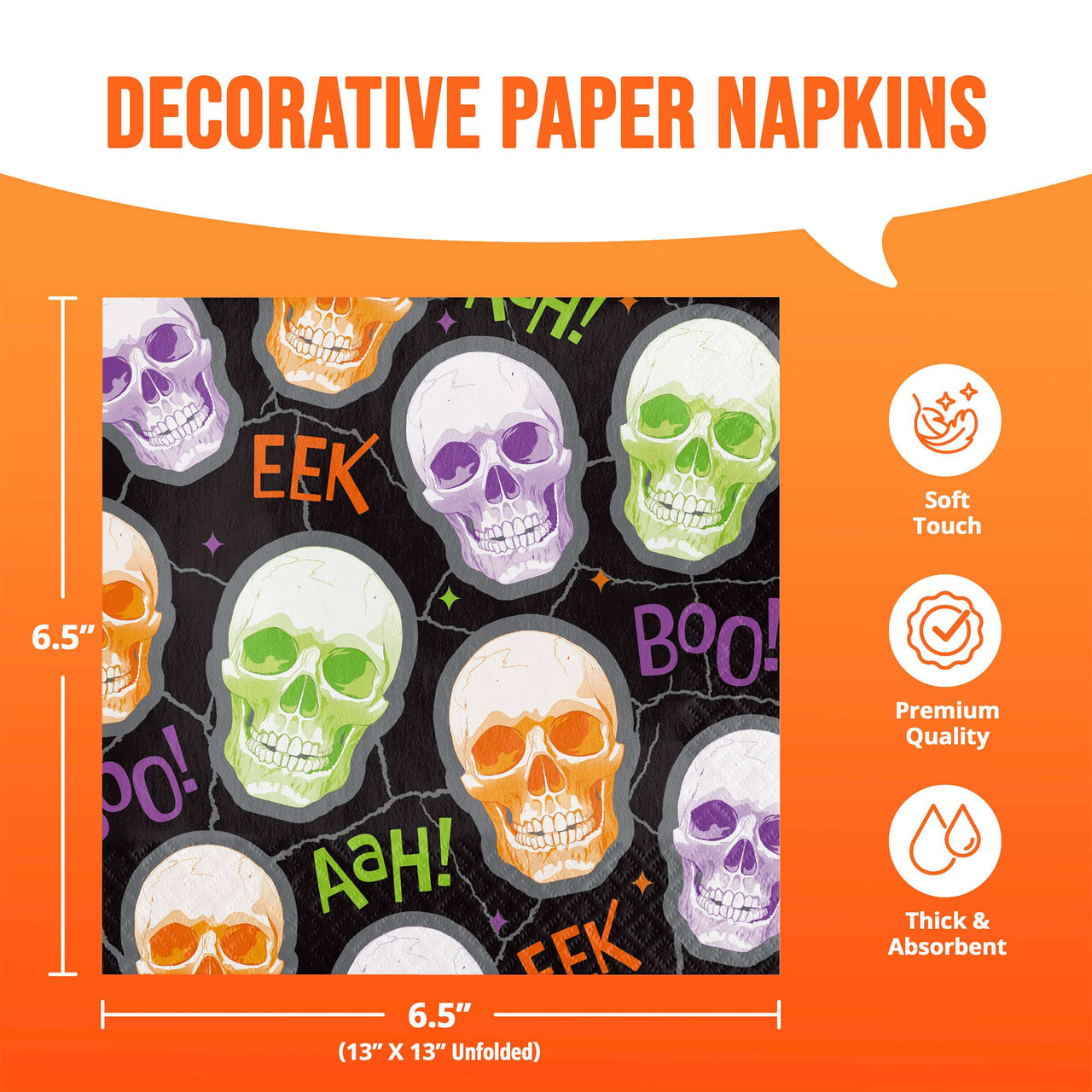 Bulk Radiant Reaper Luncheon Napkins 6.5" x 6.5" (192 per Case)