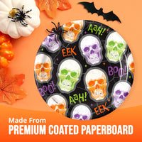 Bulk Radiant Reaper Skeleton Toss Luncheon Plates 7