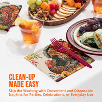 Bulk Bountiful Bird Luncheon Napkins 6.5