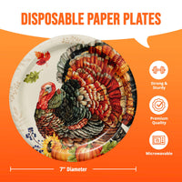 Bulk Bountiful Bird Luncheon Plates 7