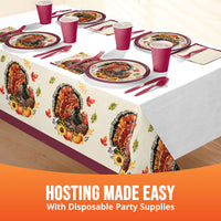 Bulk Bountiful Bird Plastic Tablecovers 54