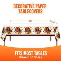 Bulk Bountiful Bird Plastic Tablecovers 54