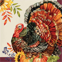 Bountiful Bird Dinner Napkins 7.5