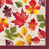 Falling Foliage Luncheon Napkins 6.5