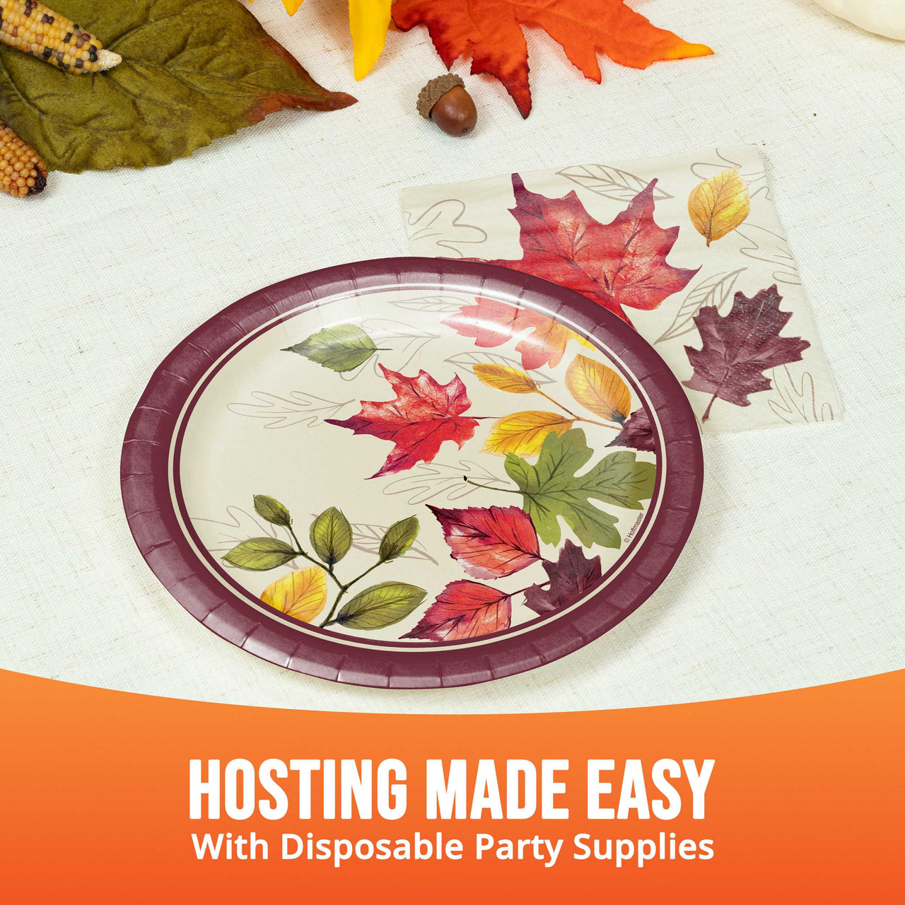 Bulk Falling Foliage Luncheon Plates 7" (96 per Case)