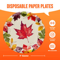 Bulk Falling Foliage Dinner Plates 9