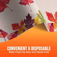 Bulk Falling Foliage Plastic Tablecovers 54