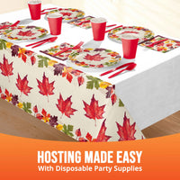 Bulk Falling Foliage Plastic Tablecovers 54