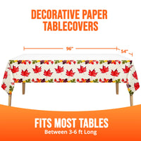 Bulk Falling Foliage Plastic Tablecovers 54
