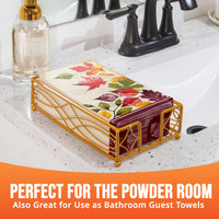 Bulk Falling Foliage Guest Towels 7.75