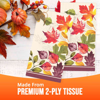 Bulk Falling Foliage Guest Towels 7.75