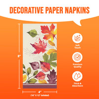 Bulk Falling Foliage Guest Towels 7.75