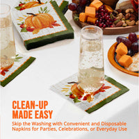 Bulk Autumn Orchard Beverage Napkins 5