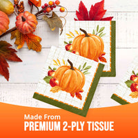 Bulk Autumn Orchard Beverage Napkins 5
